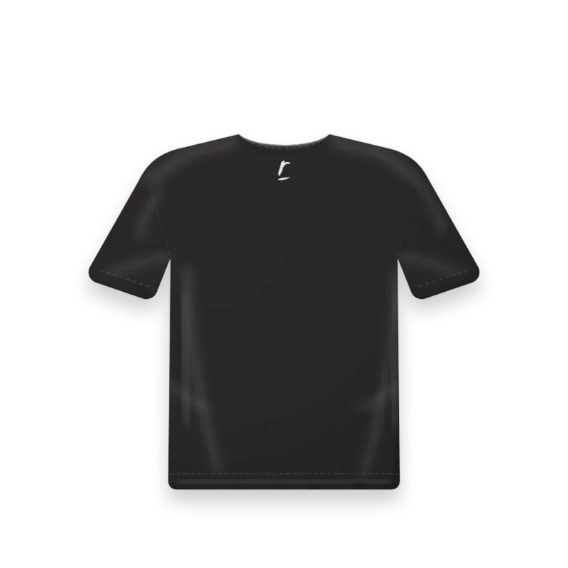 The men’s Sun Tee in Black, from the back