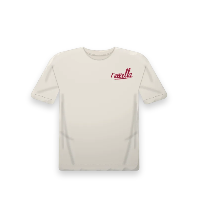 The men’s Sun Tee in Bone, a boxy tee with a dropped shoulder and a length to the hip
