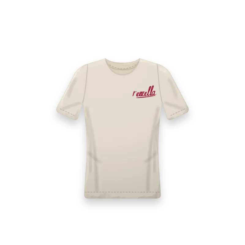 The women’s Sun Tee in Ecru, slightly fitted with a set in shoulder