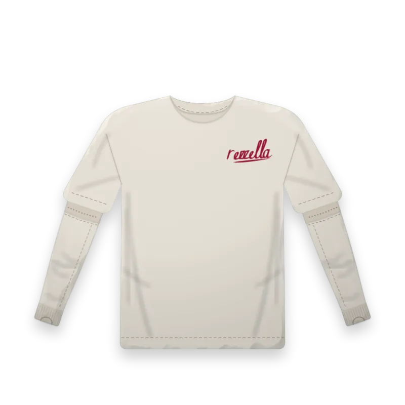 The Sunset: the men’s Sun Tee in Bone with Sun Sleeves in Bone under the sleeve hem