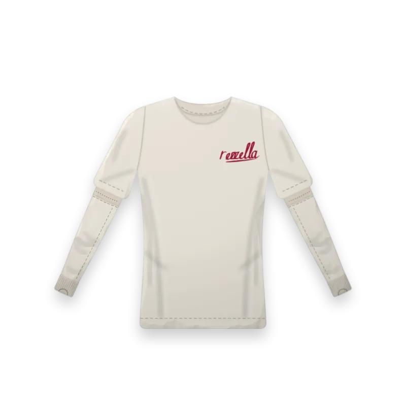 The Sunset: the women’s Sun Tee in Bone with Sun Sleeves in Bone under the sleeve hem